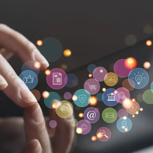 internet of things iot digital marketing online shopping conce